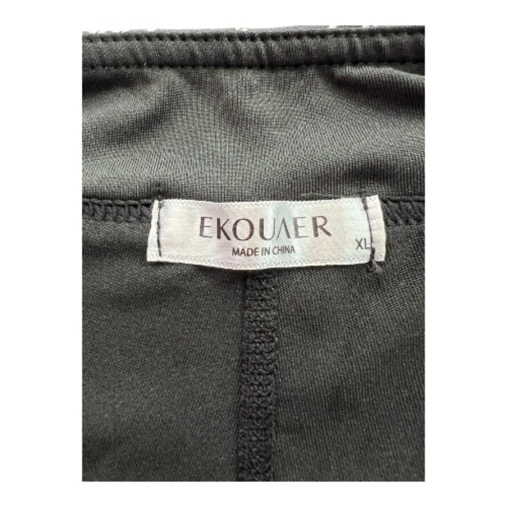 🆕 NWOT Ekouaer black & white windowpane skort | size XL - Picture 6 of 8